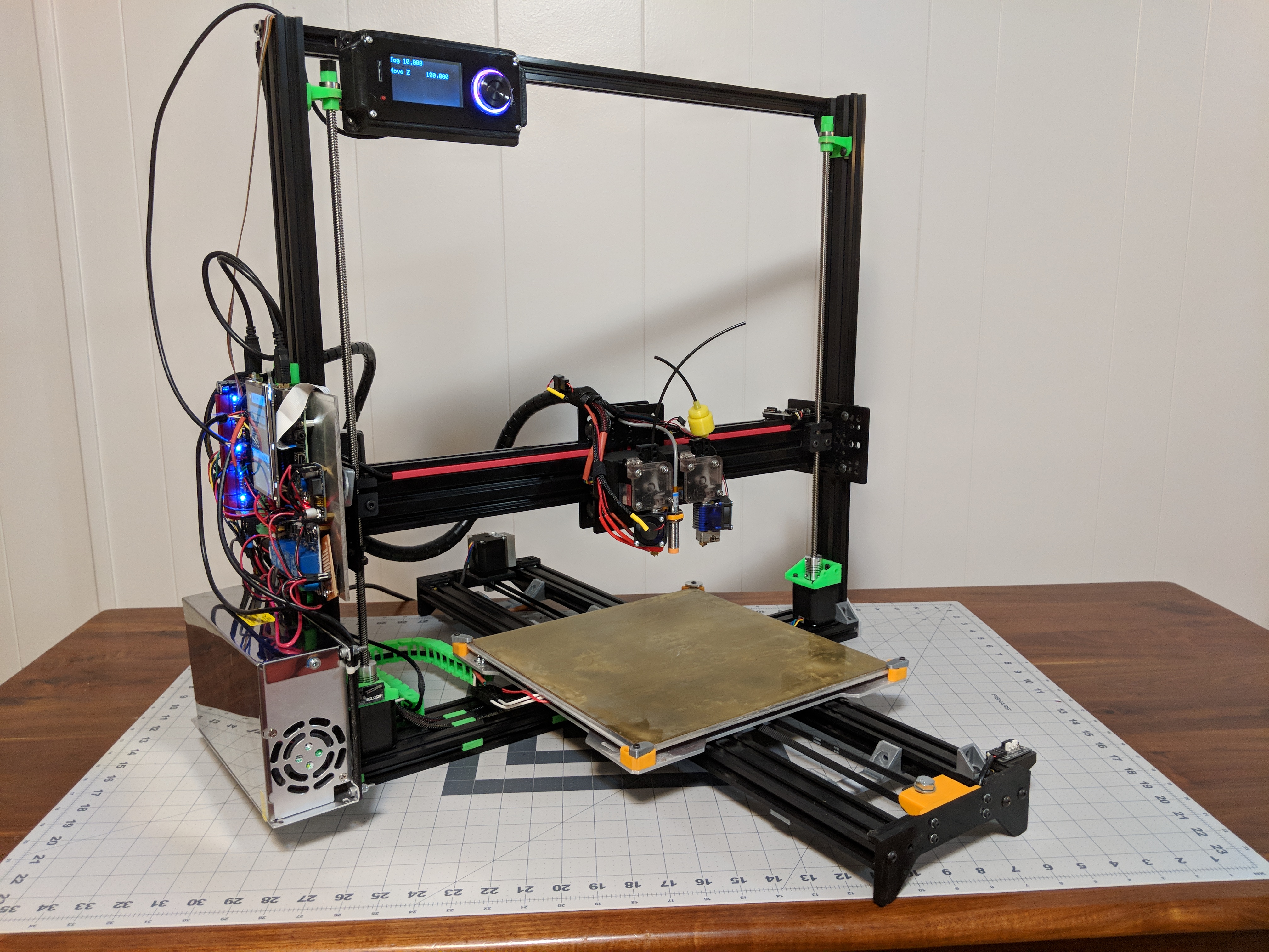 Building a Large Custom Dual-Extruder 3D Printer