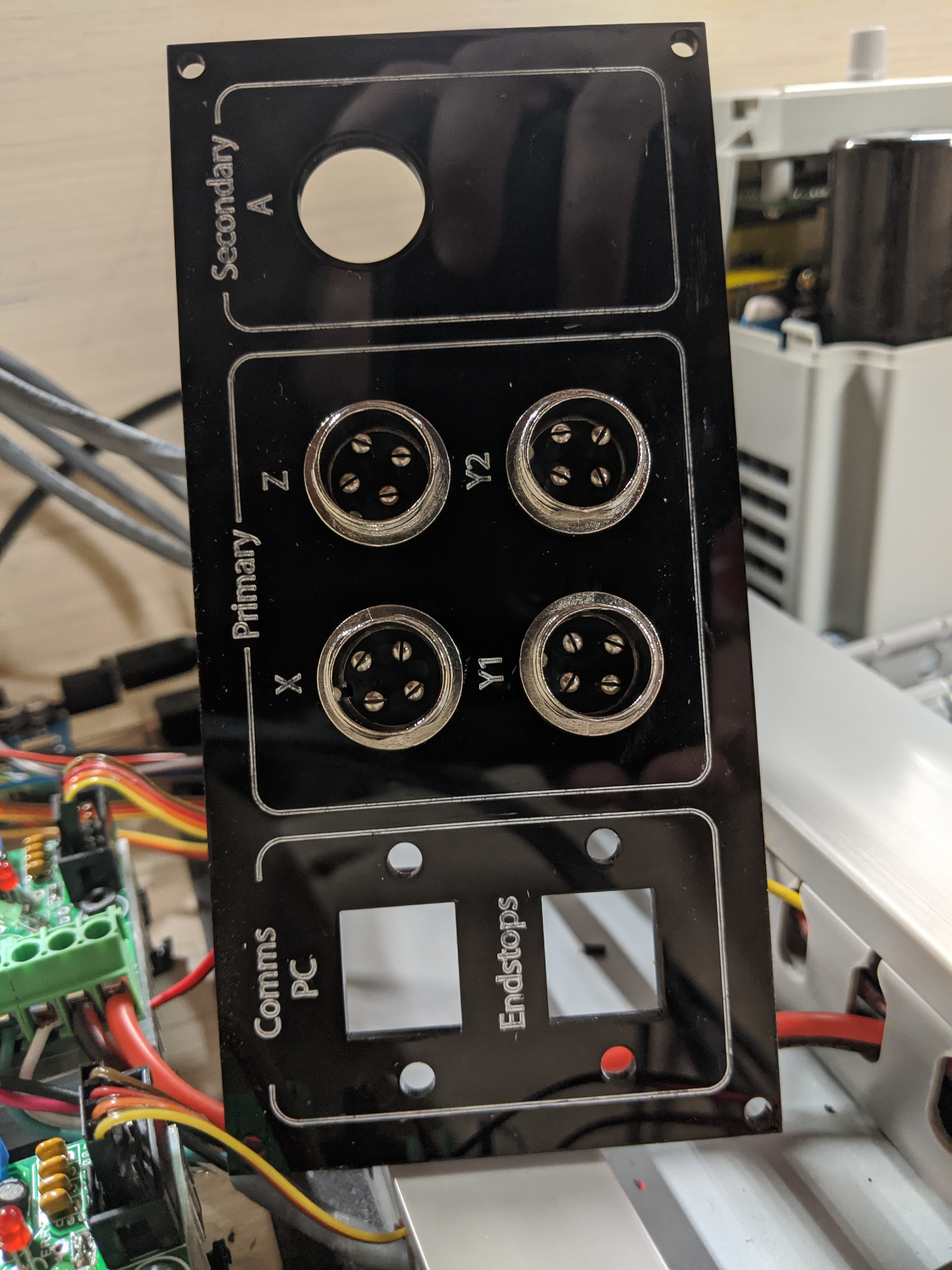 Laser Cut Electronics Panel