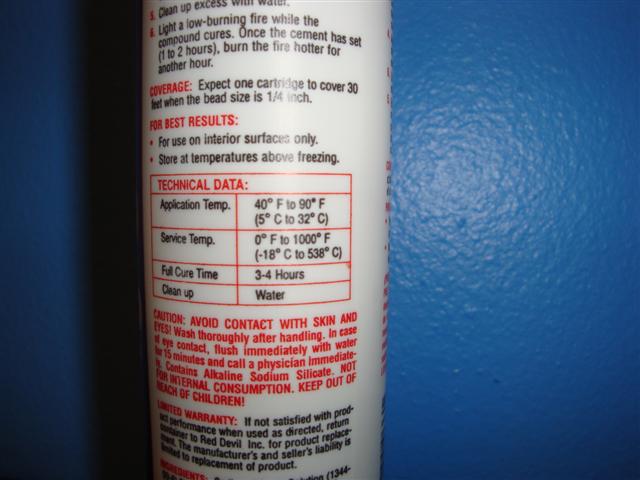 Furnace Cement 1000F